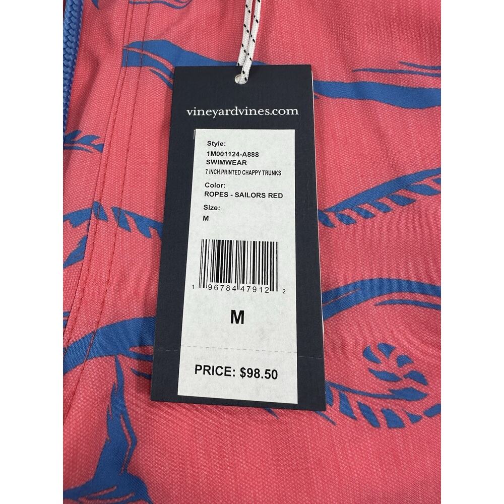 NEW VINEYARD VINES Performance Sea Grove Printed Marine Chappy Swim Trunks M - Picture 4 of 12